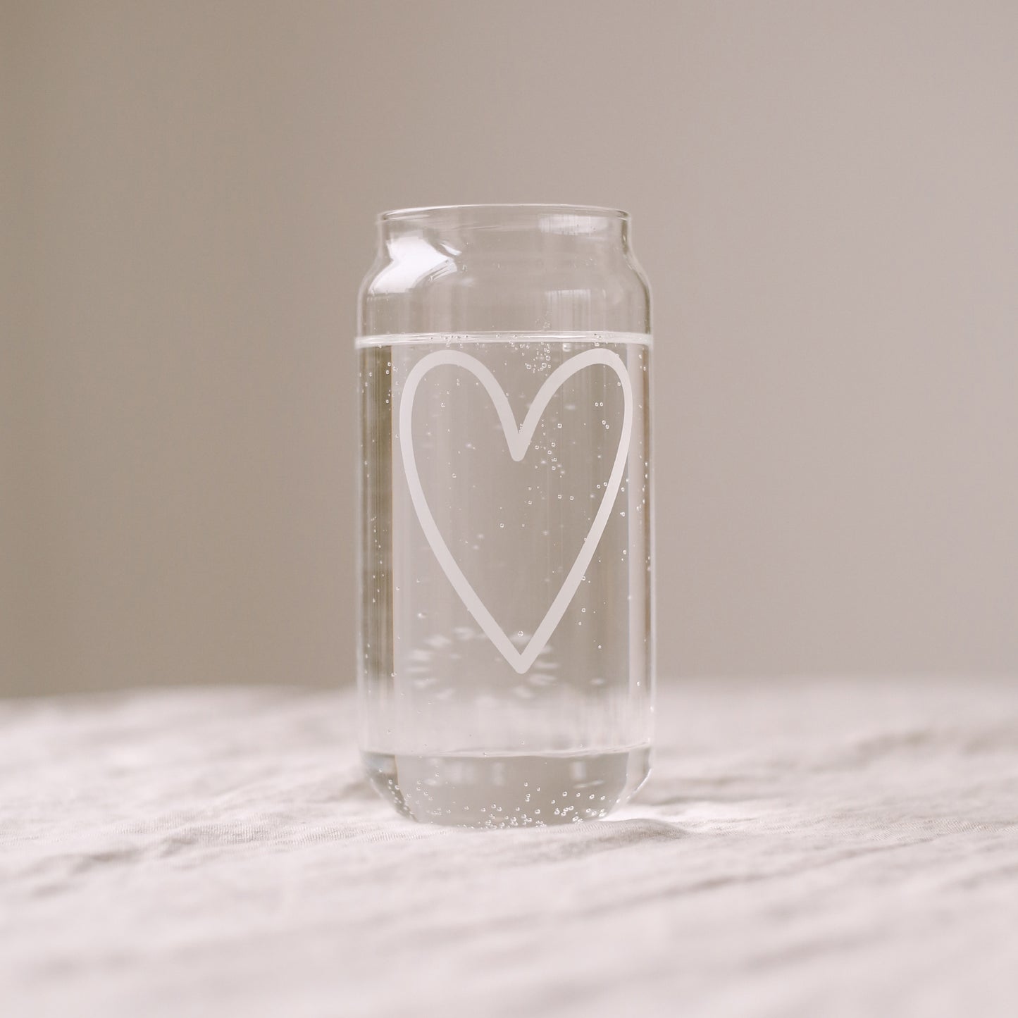 Tall drinking glass - various designs