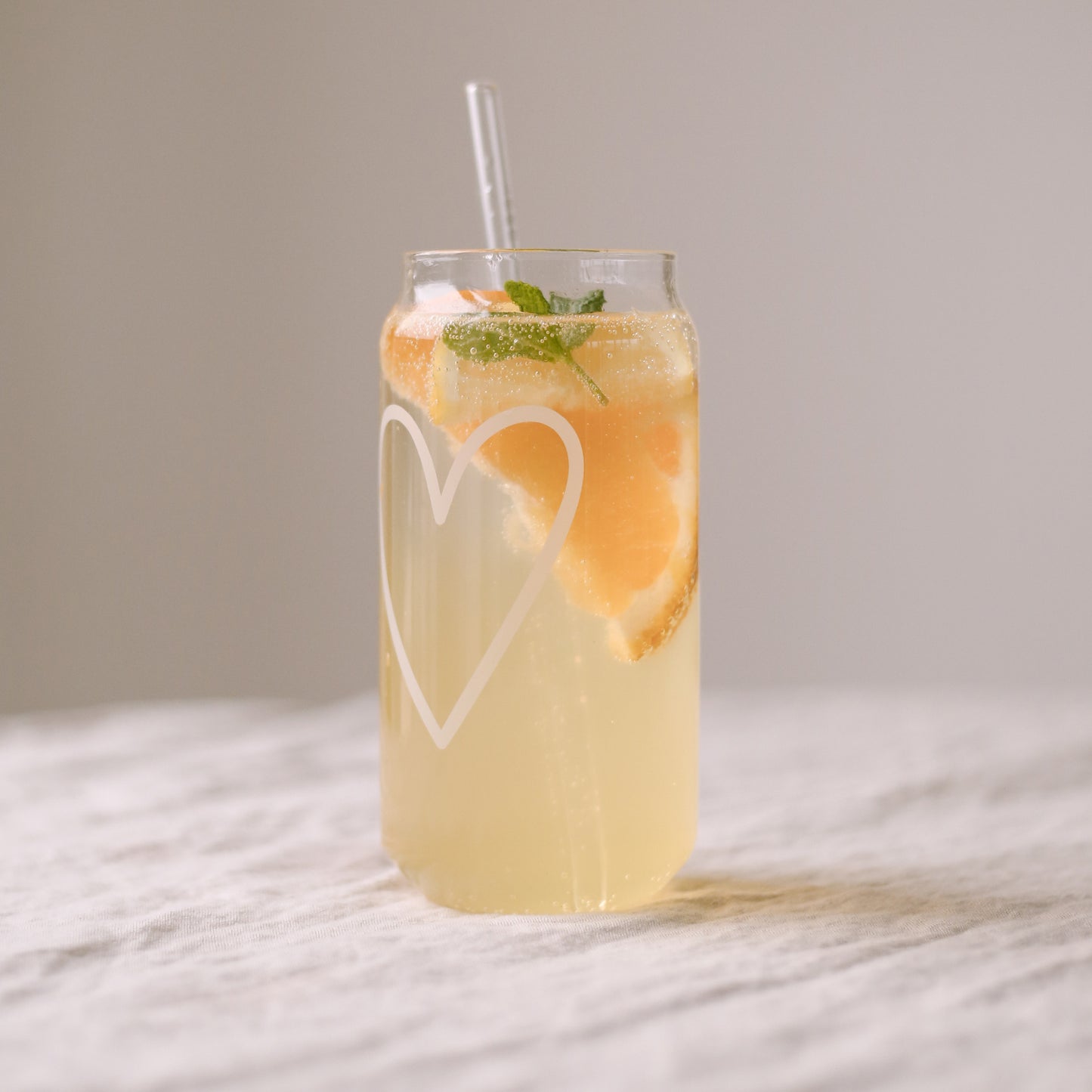 Tall drinking glass - various designs