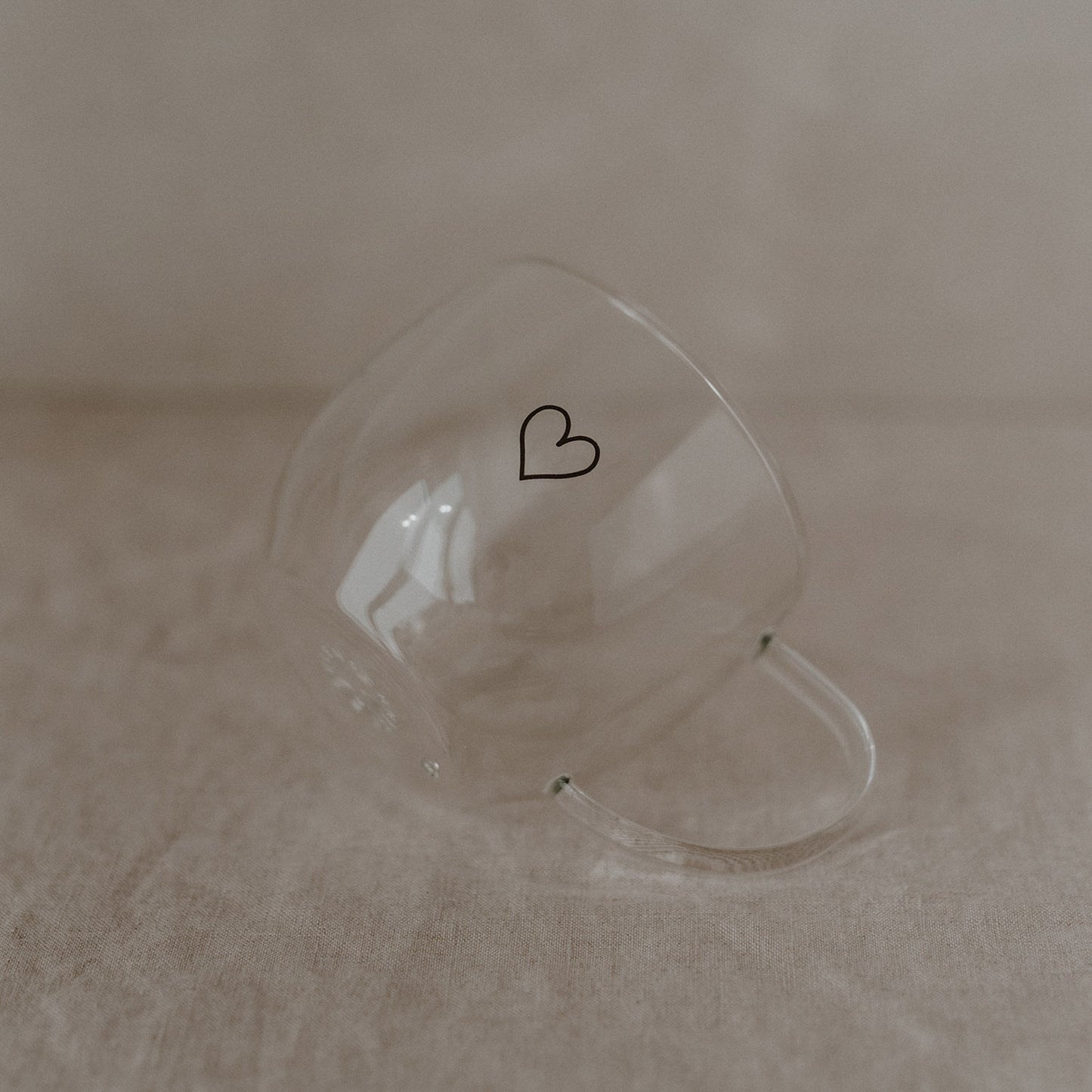 Doppelwandiges Glas Herz