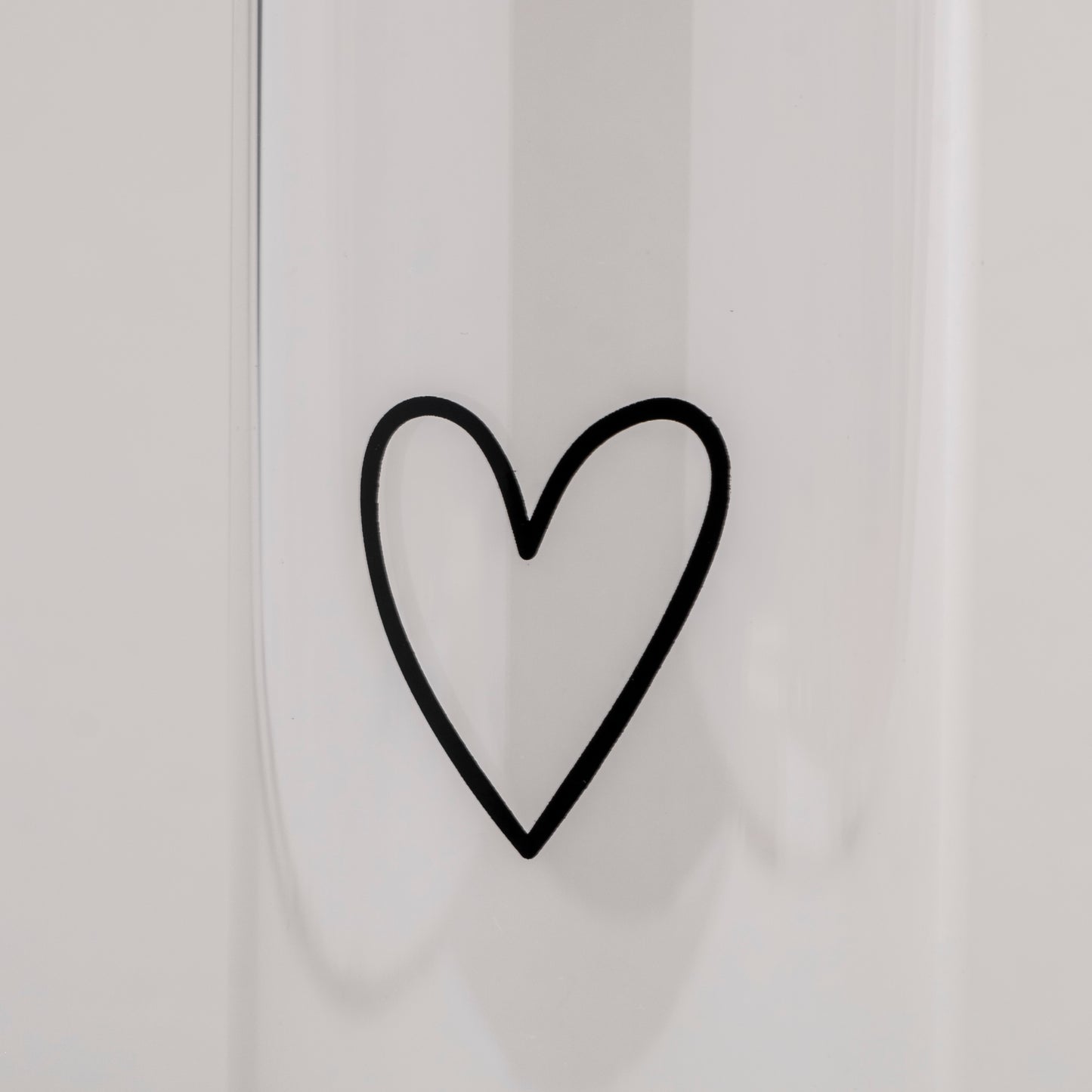 Gourde en verre "Coeur"