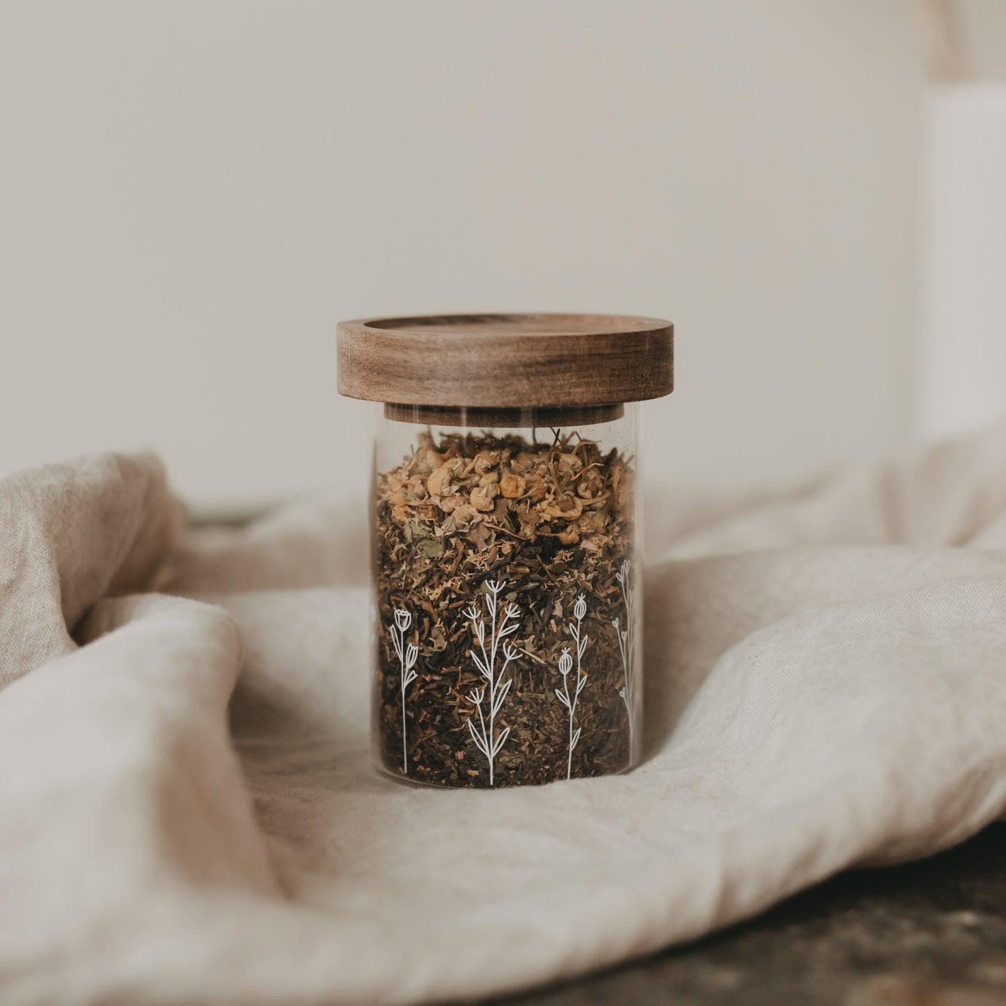 Mini Vorratsglas "Blumenwiese" 9cm