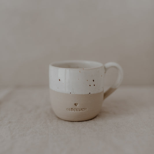 Small Cappuccino Cup "Happy"