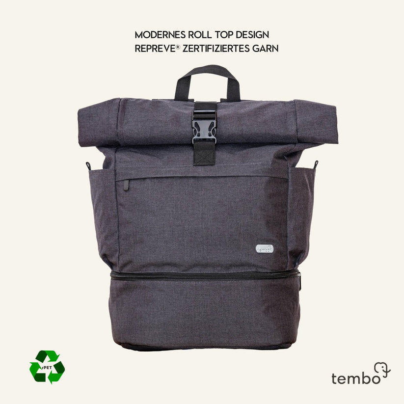 Tembo - 2in1 laptop backpack "Chiang Mai" raspberry