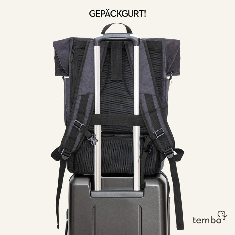 Tembo - 2in1 laptop backpack "Chiang Mai" raspberry