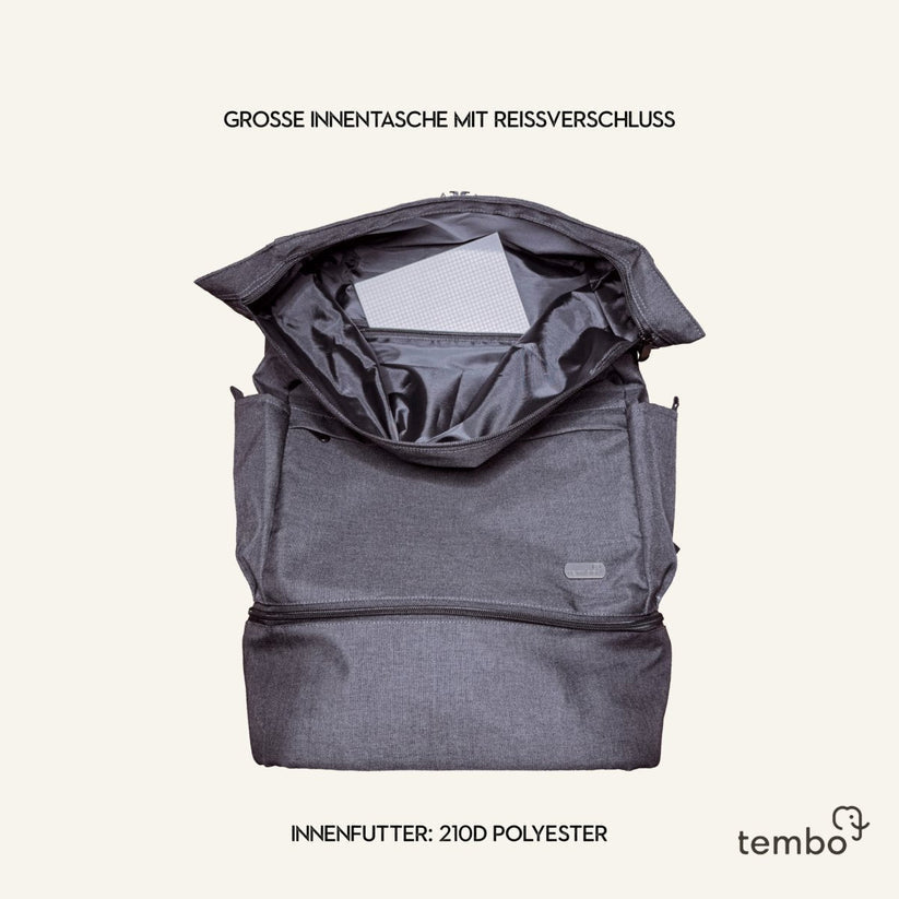 Tembo - 2in1 laptop backpack "Chiang Mai" raspberry