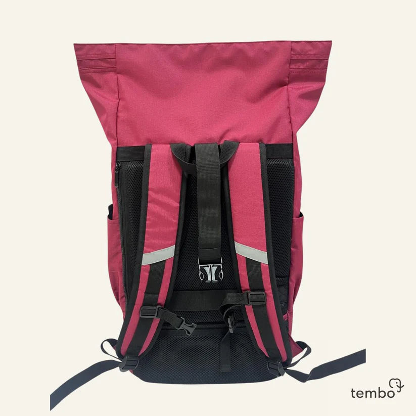 Tembo - 2in1 laptop backpack "Chiang Mai" raspberry
