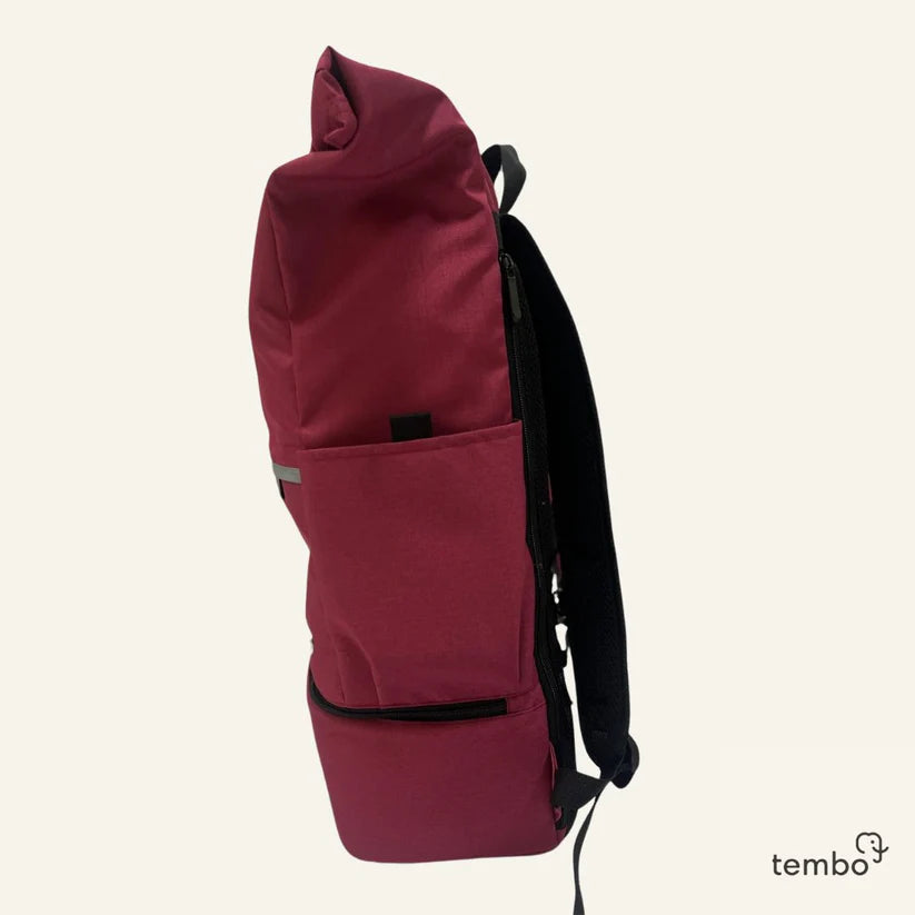Tembo - 2in1 laptop backpack "Chiang Mai" raspberry