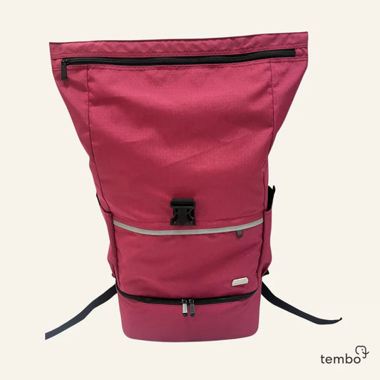 Tembo - 2in1 laptop backpack "Chiang Mai" raspberry