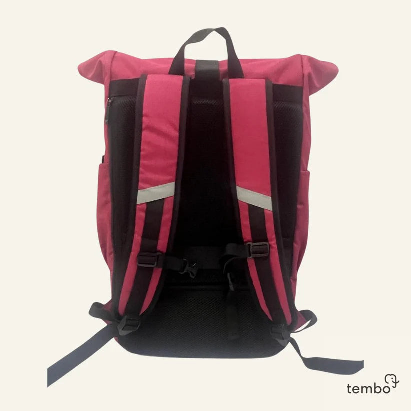 Tembo - 2in1 laptop backpack "Chiang Mai" raspberry