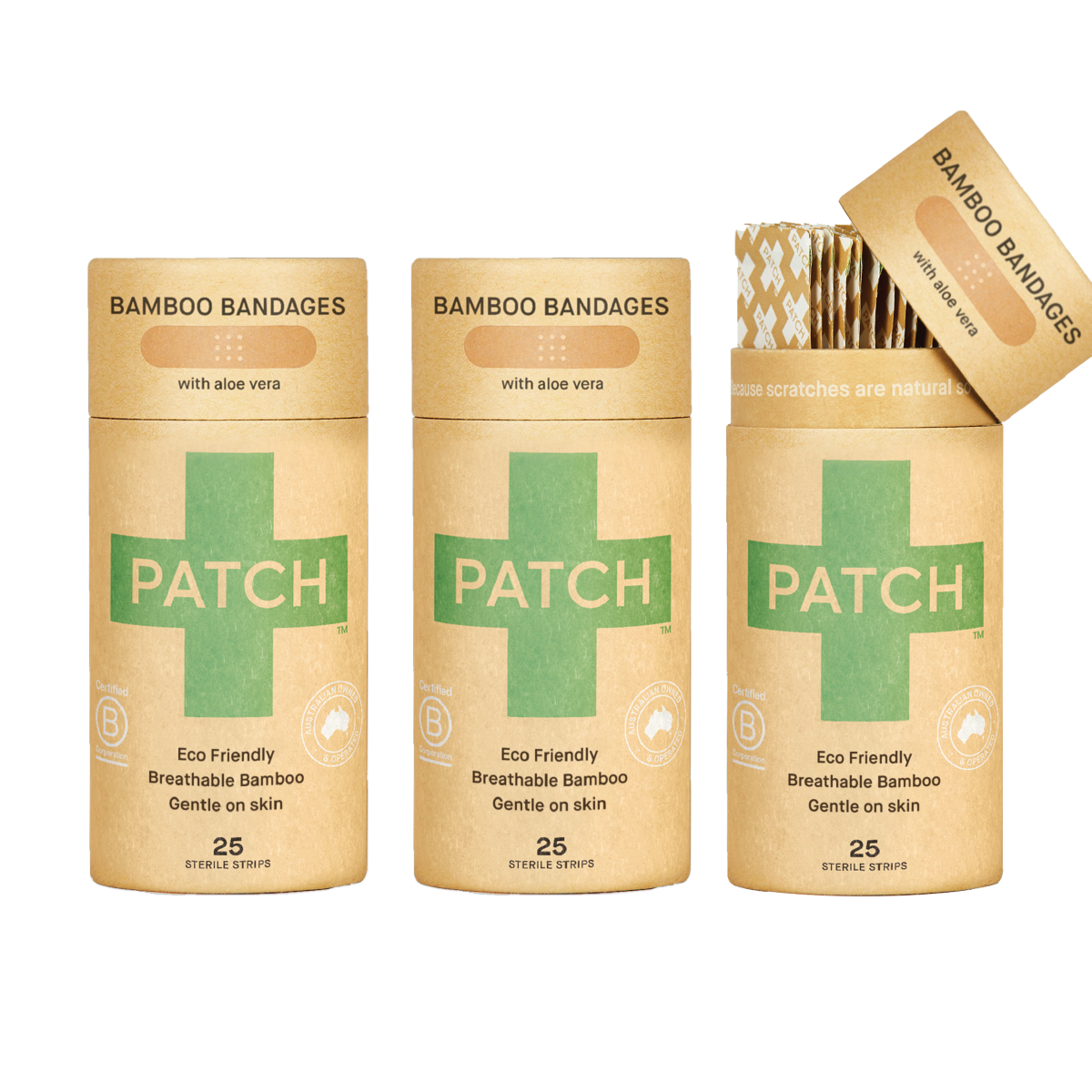 PATCH - Bambus Pflasterstreifen mit Aloe Vera
