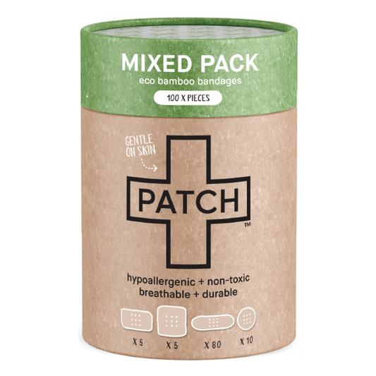PATCH - Bamboo patches, mixed sizes, value pack (MHD 04/25)